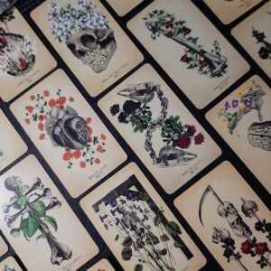 Tarot Card Bookmark with Tassel, Rune or Charm & Written Tarot Reading, Multiple Deck Options, Choose Your Deck, Intuitively Chosen Card