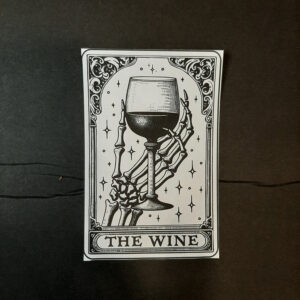 Wine Beer Tequila Booze Tarot Card Bookmark | Antique Vintage Look | Page Keeper | Book Mark | Tarot Like | Choose Your Paper