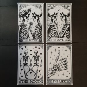 Lovers Tarot Card Bookmark | Hetero | LGBTQIA+ | Antique Look Vintage Look | Page Keeper | Book Mark | Tarot Like | Choose Your Paper