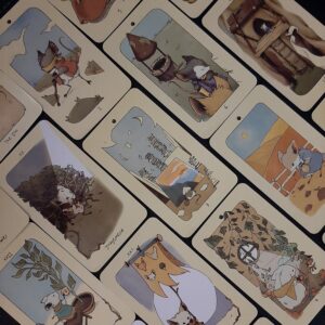 Mouse Mice Sweet Tarot Card Bookmark with Tassel, Rune/Charm, Full Tarot Reading, Intuitively Chosen Card, Big Mice, Little Mice