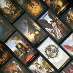 Clockwork Victorian Industrial Tarot Card Bookmark with Tassel, Rune/Charm, Full Tarot Reading, Intuitively Chosen Card, Steampunk Tarot